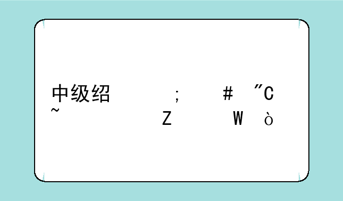 中级经济师成绩查询方法？